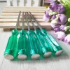 Through-hole screwdrivers, green-handled transparent screwdrivers, flat-head screwdrivers, one-yuan and two-yuan hardware tools wholesale details Picture